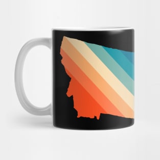 Montana State Retro Map Mug